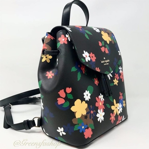New Kate Spade Lizzie Floral backpack & wallet - Picture 5 of 12